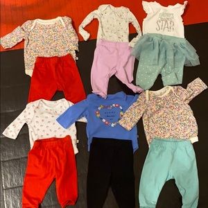 Adorable lot of baby girl outfits!